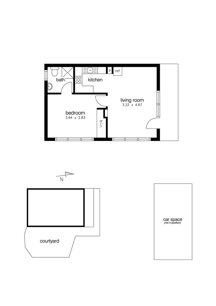 Floorplan of Homely unit listing, 1/29 Schutt Street, Newport VIC 3015