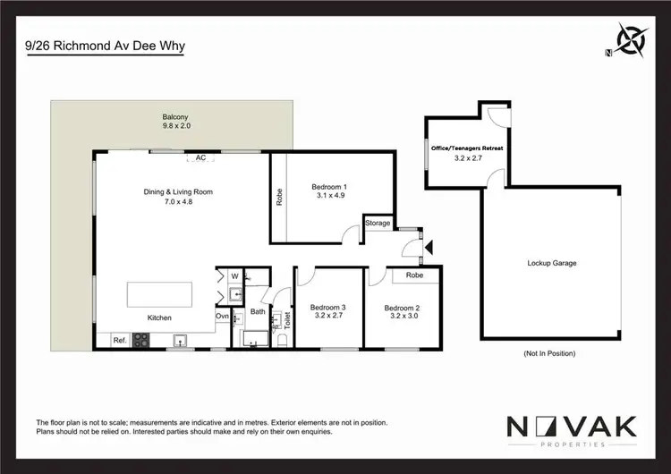 Floorplan of Homely apartment listing, 9/26 Richmond Avenue, Dee Why NSW 2099