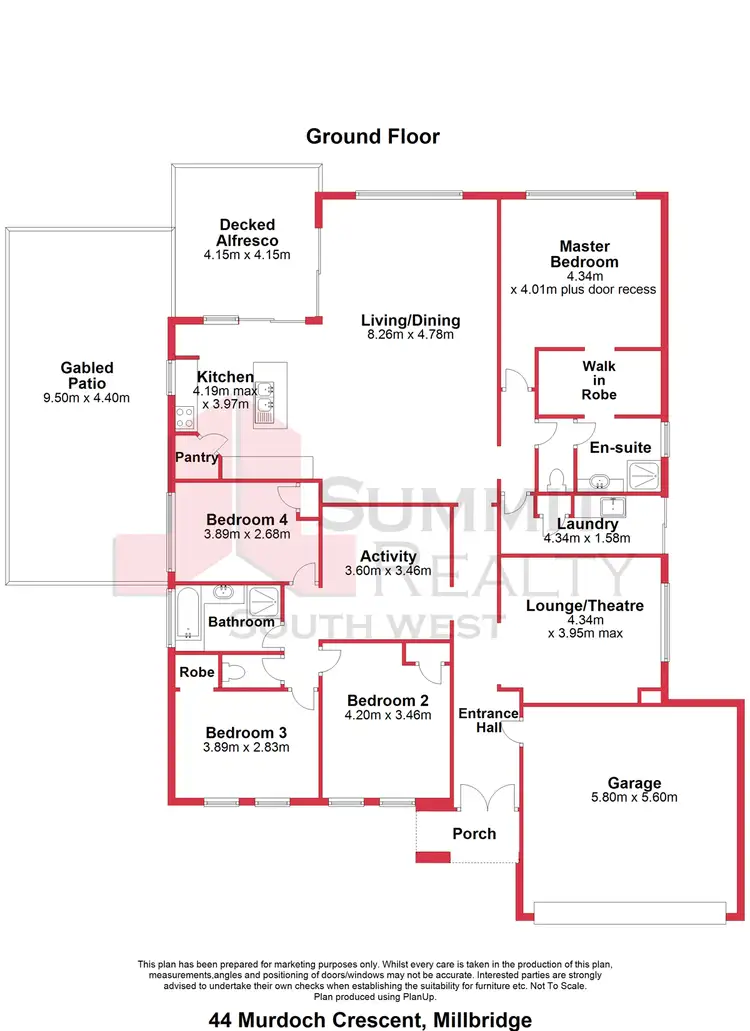 Floorplan of Homely house listing, 44 Murdoch Crescent, Eaton WA 6232