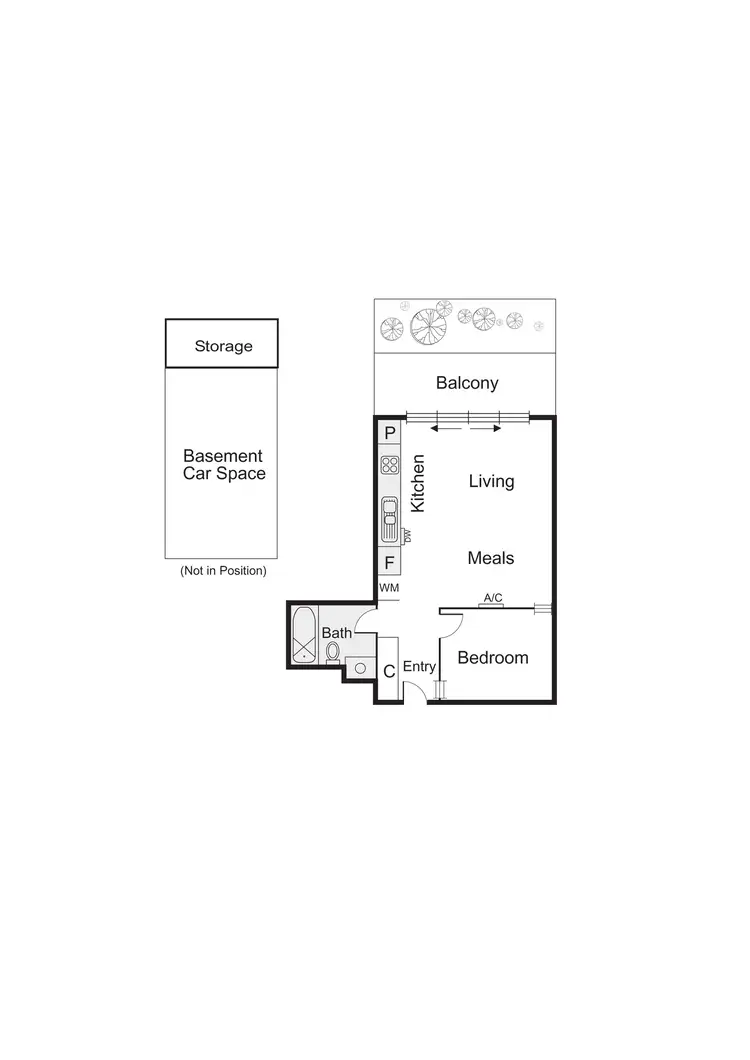 Floorplan of Homely apartment listing, 12/41-43 Spray Street, Elwood VIC 3184
