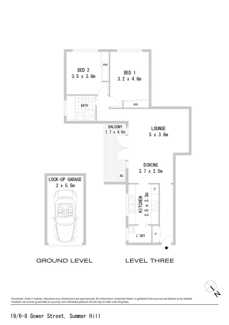 Floorplan of Homely apartment listing, 19/6-8 Gower Street, Summer Hill NSW 2130