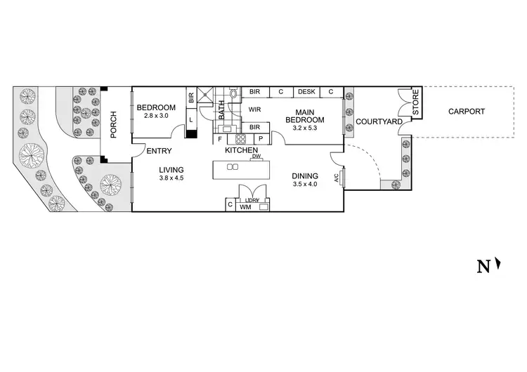 Floorplan of Homely apartment listing, 2/32 Mitcham Road, Donvale VIC 3111