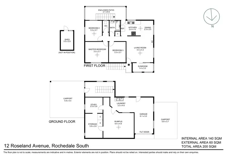 Floorplan of Homely house listing, 12 Roseland Avenue, Rochedale South QLD 4123