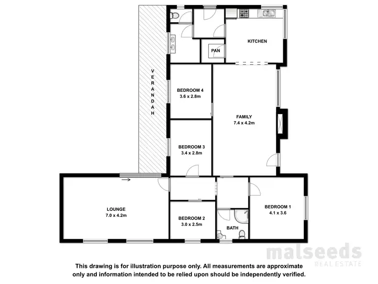 Floorplan of Homely rural property listing, 16600 Riddoch Highway, Penola SA 5277