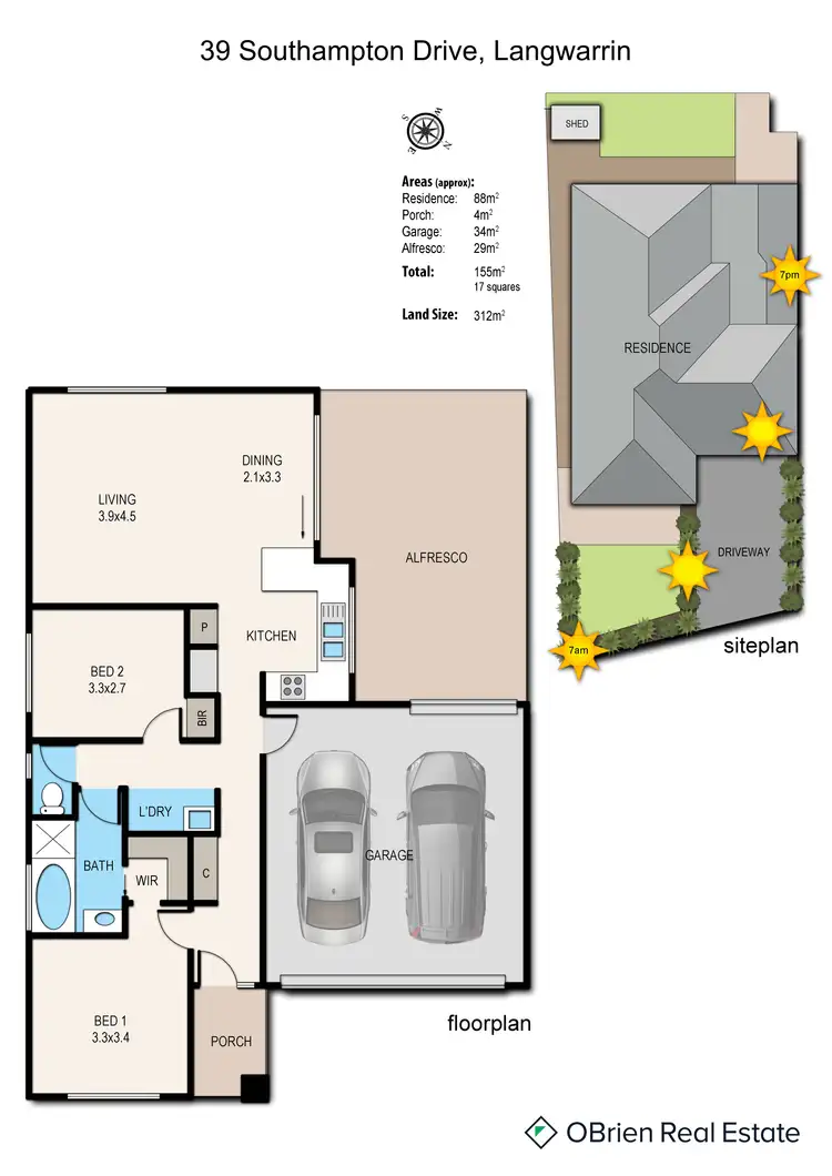 Floorplan of Homely unit listing, 39 Southampton Drive, Langwarrin VIC 3910