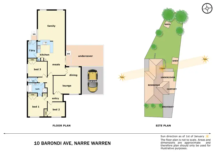 Floorplan of Homely house listing, 10 Barondi Avenue, Narre Warren VIC 3805