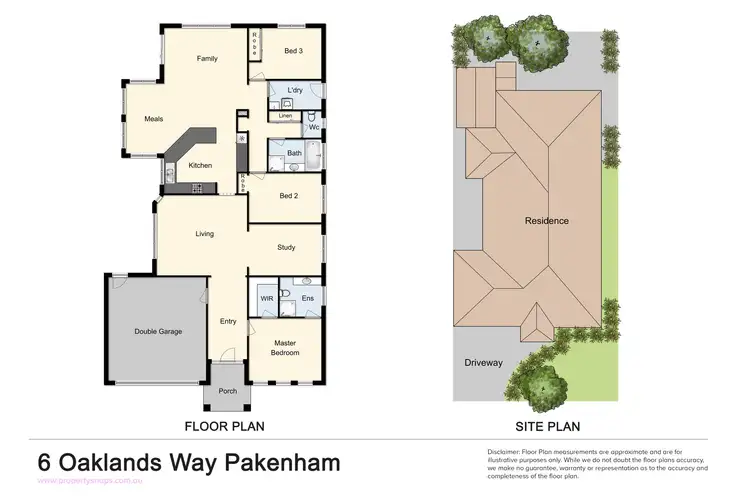 Floorplan of Homely house listing, 6 Oaklands Way, Pakenham VIC 3810