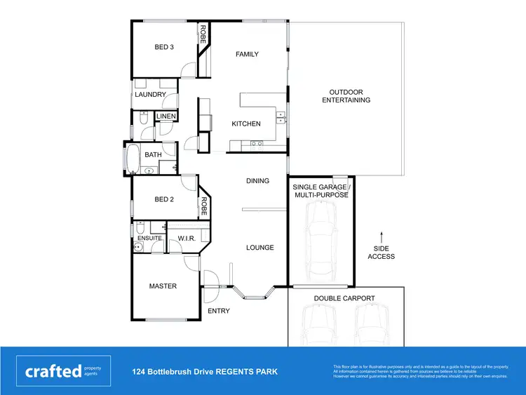 Floorplan of Homely house listing, 124 Bottlebrush Drive, Regents Park QLD 4118