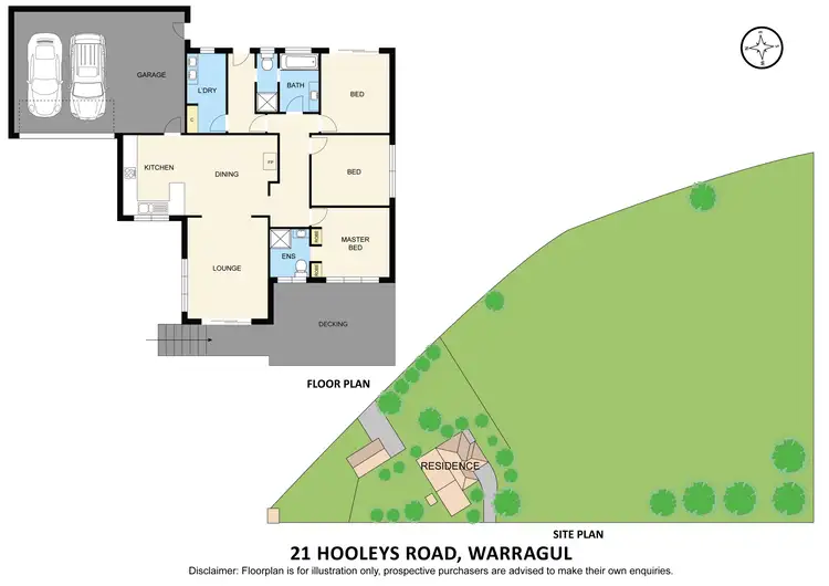 Floorplan of Homely house listing, 21 Hooleys Road, Warragul VIC 3820