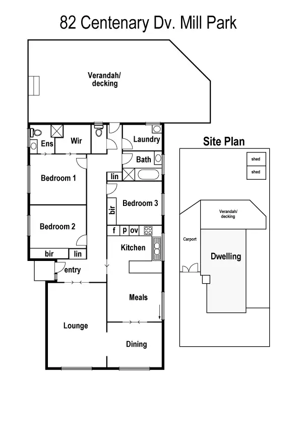 Floorplan of Homely house listing, 82 Centenary Drive, Mill Park VIC 3082