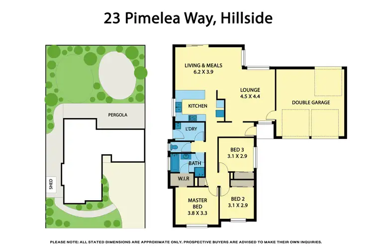Floorplan of Homely house listing, 23 Pimelea Way, Hillside VIC 3037
