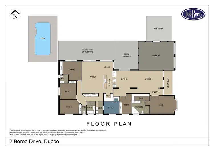 Floorplan of Homely house listing, 2 Boree Drive, Dubbo NSW 2830