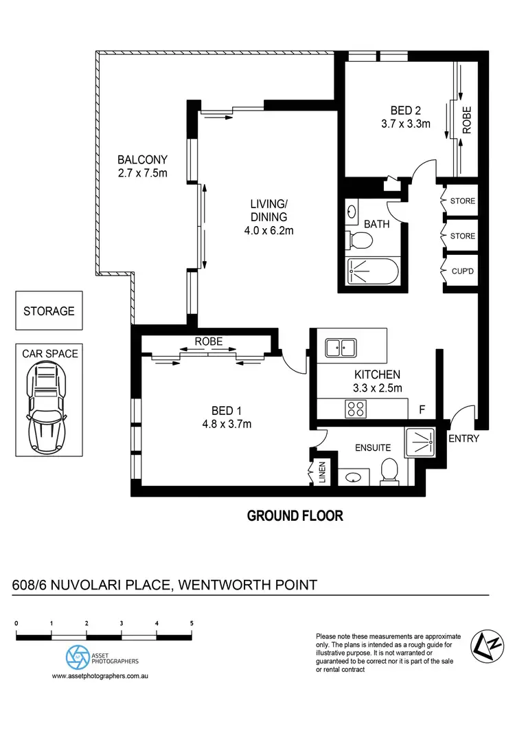 Floorplan of Homely apartment listing, 608/6 Nuvolari Place, Wentworth Point NSW 2127