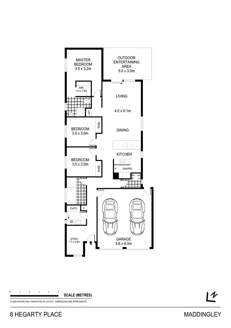 Floorplan of Homely house listing, 8 Hegarty Place, Bacchus Marsh VIC 3340