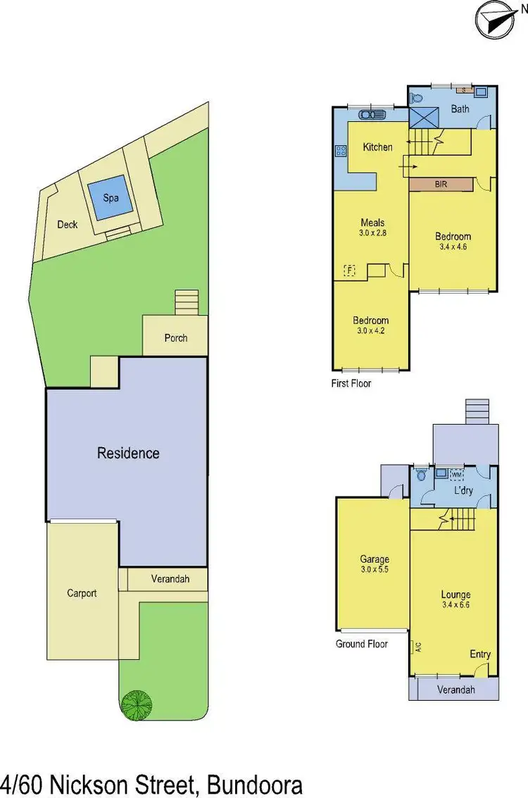 Floorplan of Homely house listing, 4/60 Nickson Street, Bundoora VIC 3083