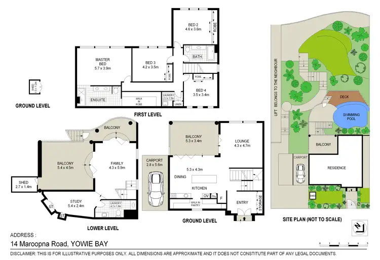 Floorplan of Homely house listing, 14 Maroopna Road, Yowie Bay NSW 2228