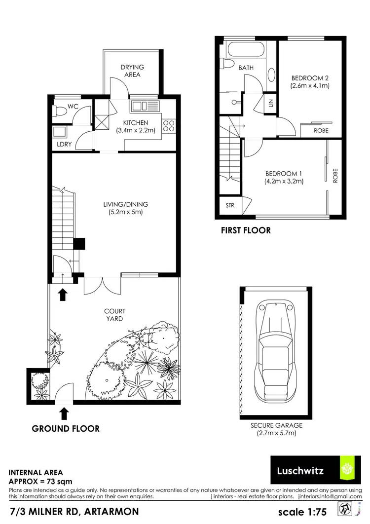 Floorplan of Homely townhouse listing, 7/3 Milner Road, Artarmon NSW 2064