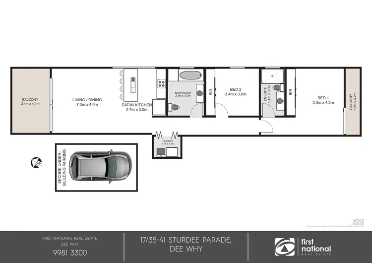 Floorplan of Homely unit listing, 17/35-41 Sturdee Parade, Dee Why NSW 2099