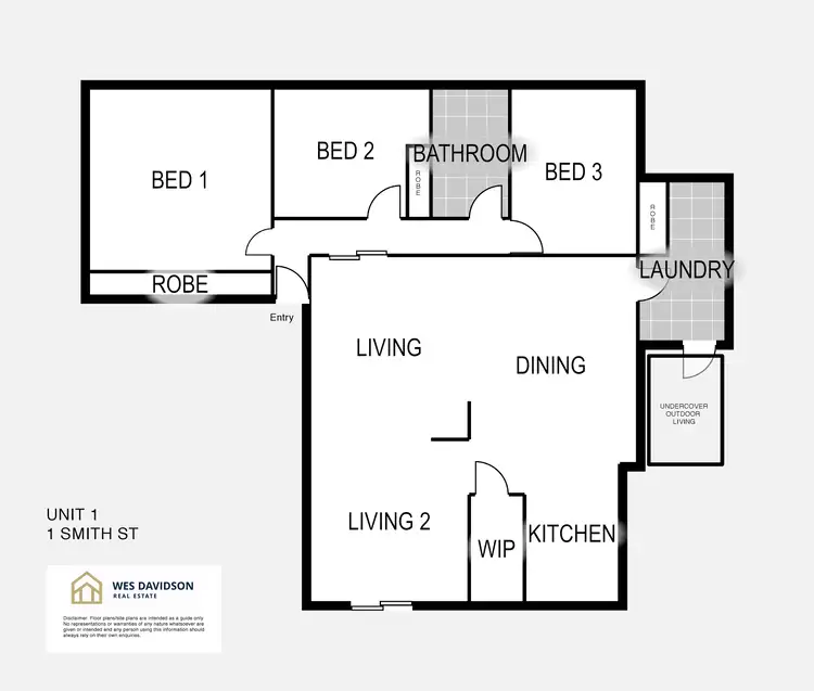 Floorplan of Homely townhouse listing, 1/1 Smith Street, Horsham VIC 3400