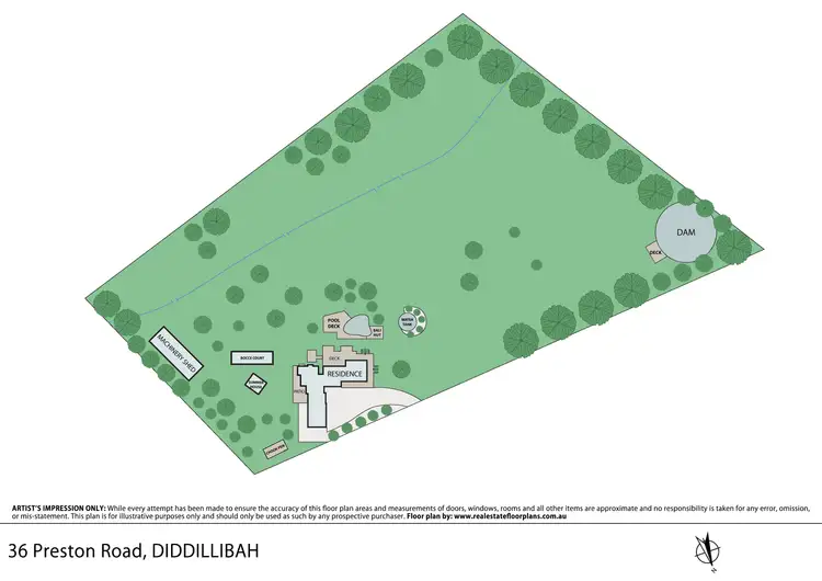 Floorplan of Homely rural property listing, 36 Preston Road, Diddillibah QLD 4559