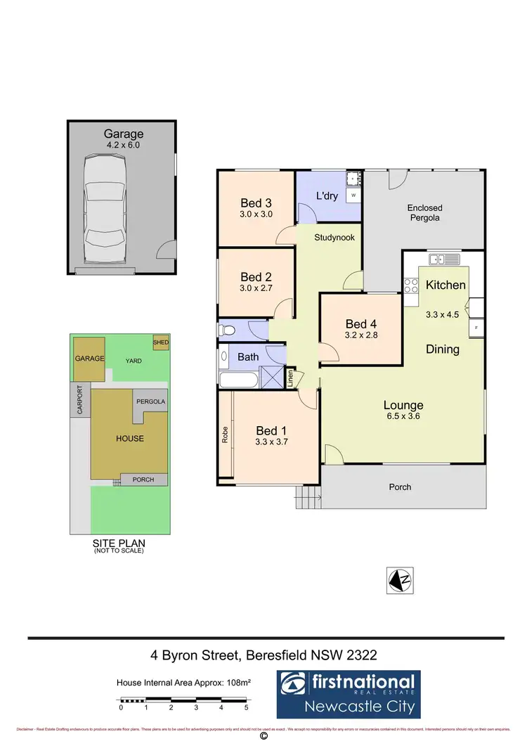 Floorplan of Homely house listing, 4 Byron Street, Beresfield NSW 2322