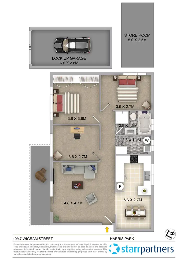 Floorplan of Homely apartment listing, 10/47-49 Wigram Street, Harris Park NSW 2150