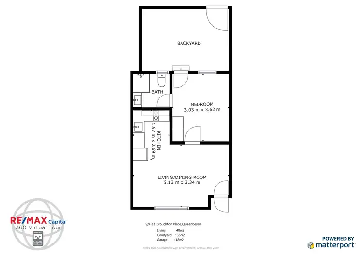 Floorplan of Homely townhouse listing, 9/7-11 Broughton Place, Queanbeyan NSW 2620