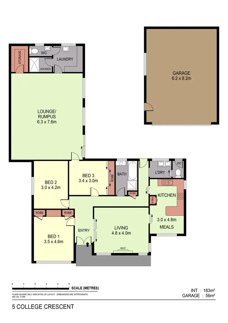 Floorplan of Homely house listing, 5 College Crescent, Flora Hill VIC 3550