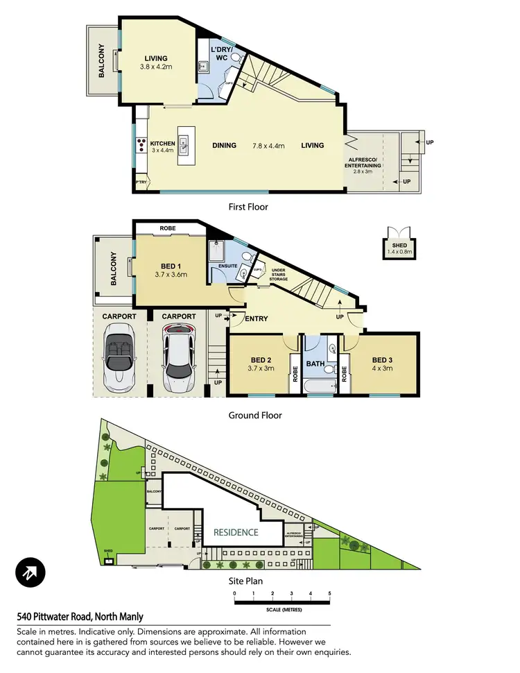 Floorplan of Homely house listing, 540 Pittwater Road, North Manly NSW 2100