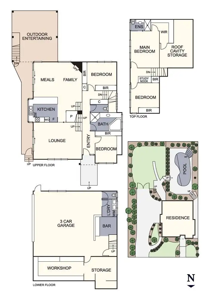 Floorplan of Homely house listing, 6 Kim Street, Diamond Creek VIC 3089