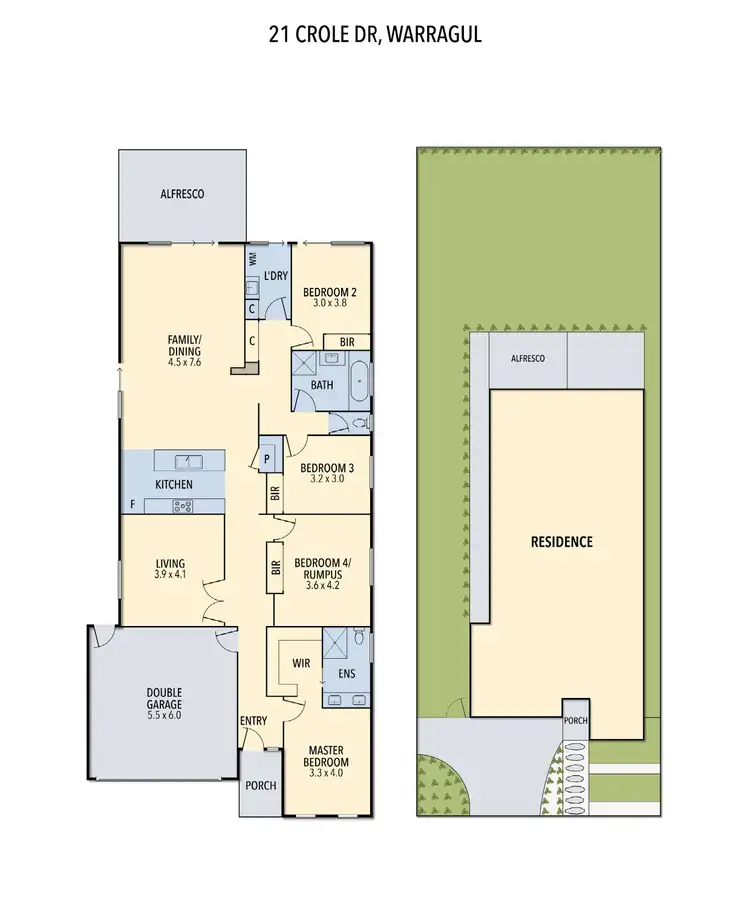 Floorplan of Homely house listing, 21 Crole Drive, Warragul VIC 3820