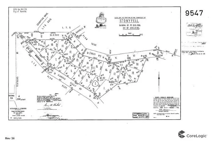 Floorplan of Homely land listing, 13 Gandys Gully Road, Stonyfell SA 5066