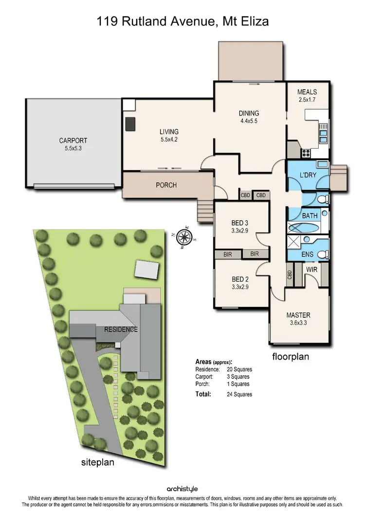 Floorplan of Homely house listing, 119 Rutland Avenue, Mount Eliza VIC 3930