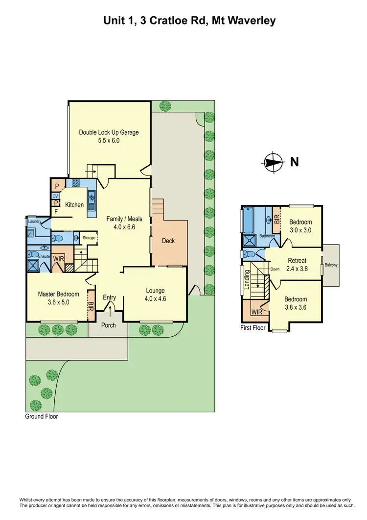 Floorplan of Homely townhouse listing, 1/3 Cratloe Road, Mount Waverley VIC 3149
