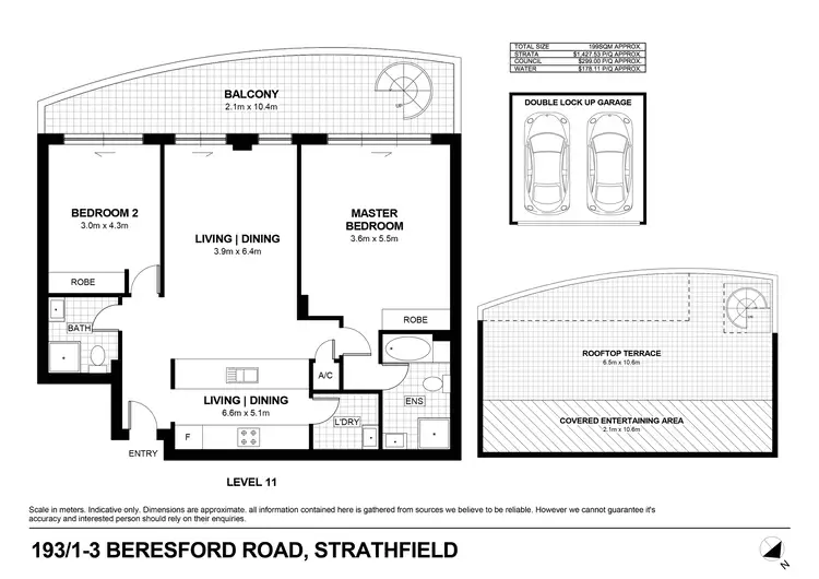 Floorplan of Homely apartment listing, 193/1-3 Beresford Road, Strathfield NSW 2135