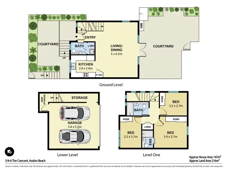 Floorplan of Homely townhouse listing, 5/4-6 The Crescent, Avalon Beach NSW 2107