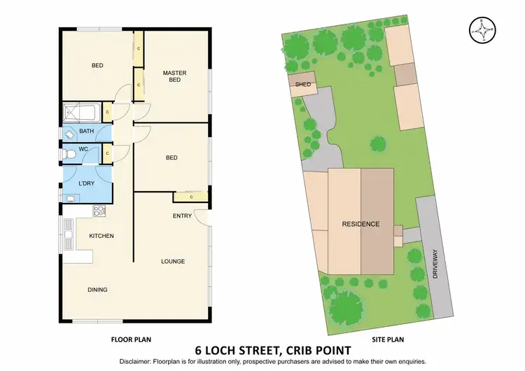 Floorplan of Homely house listing, 6 Loch Street, Crib Point VIC 3919