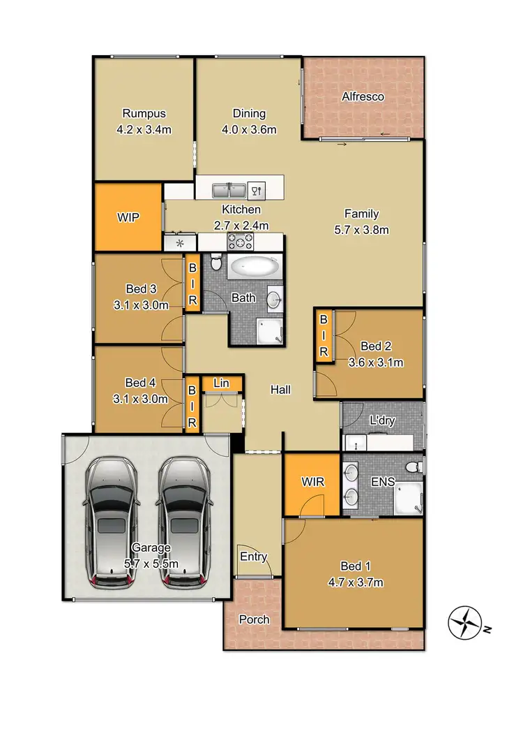 Floorplan of Homely house listing, 51 Parkway Drive, Marsden Park NSW 2765