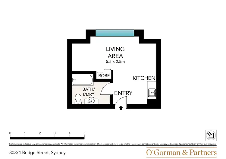 Floorplan of Homely apartment listing, 803/4 Bridge Street, Sydney NSW 2000