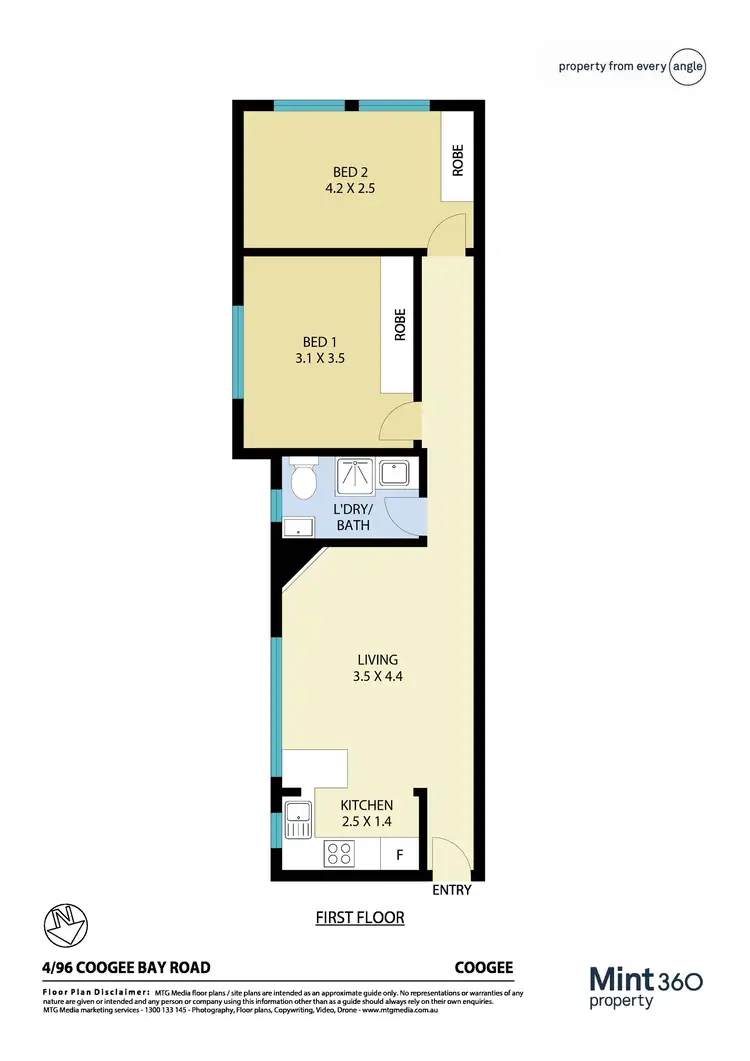Floorplan of Homely apartment listing, 4/96 Coogee Bay Road, Coogee NSW 2034