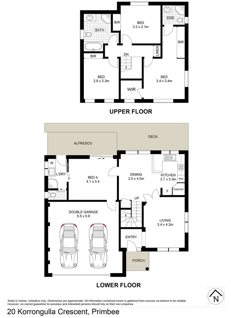 Floorplan of Homely house listing, 20 Korrongulla Crescent, Primbee NSW 2502