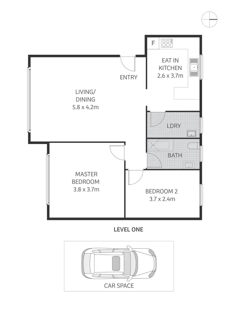 Floorplan of Homely apartment listing, 16/76-80 Garnet Street, Hurlstone Park NSW 2193