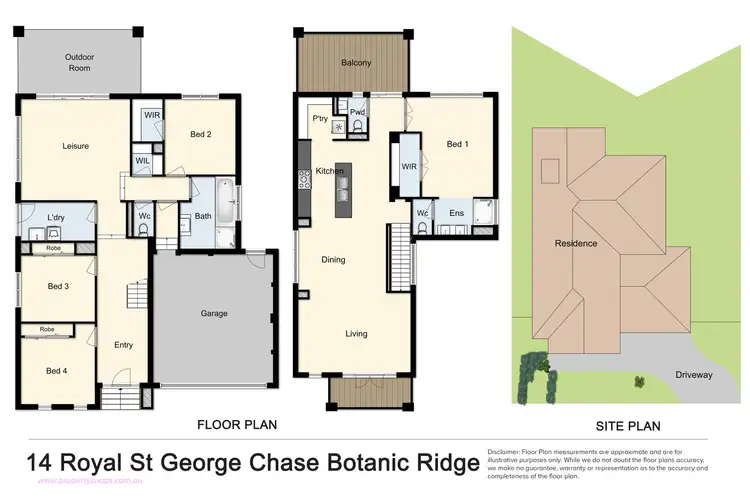 Floorplan of Homely house listing, 14 Royal St Georges Chase, Botanic Ridge VIC 3977