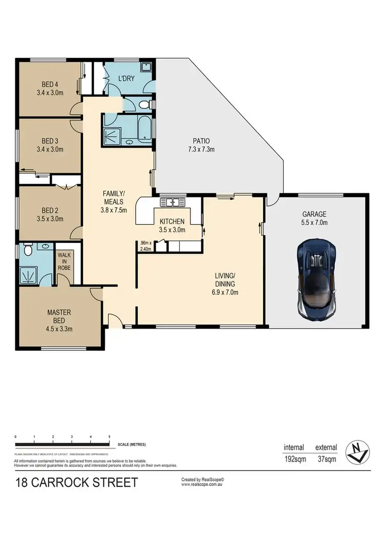 Floorplan of Homely house listing, 18 Carrock Street, Alexandra Hills QLD 4161