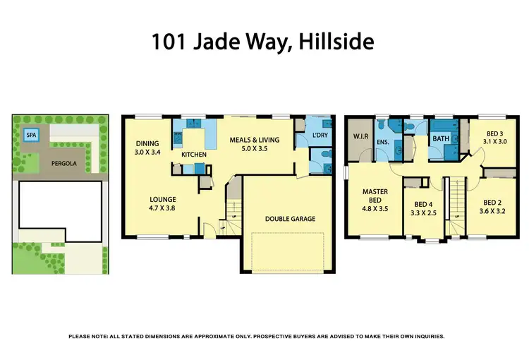 Floorplan of Homely townhouse listing, 101 Jade Way, Hillside VIC 3037