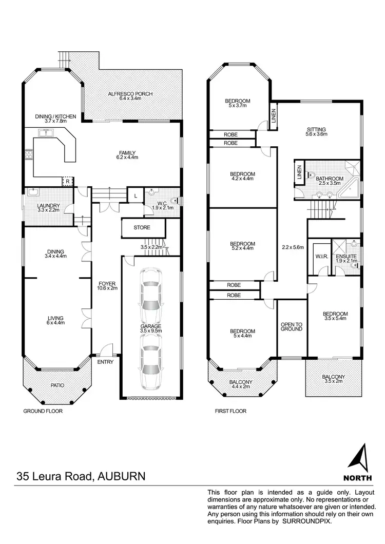 Floorplan of Homely house listing, 35 Leura Road, Auburn NSW 2144