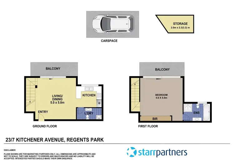 Floorplan of Homely unit listing, 23/7 Kitchener Avenue, Regents Park NSW 2143
