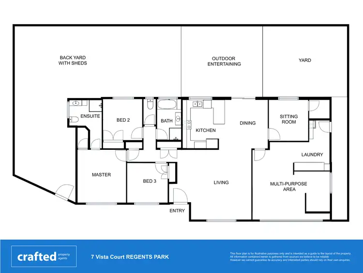 Floorplan of Homely house listing, 7 Vista Court, Regents Park QLD 4118