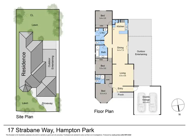 Floorplan of Homely house listing, 17 Strabane Way, Hampton Park VIC 3976