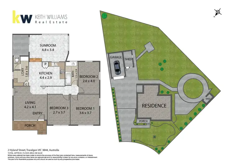 Floorplan of Homely house listing, 2 Hyland Street, Traralgon VIC 3844